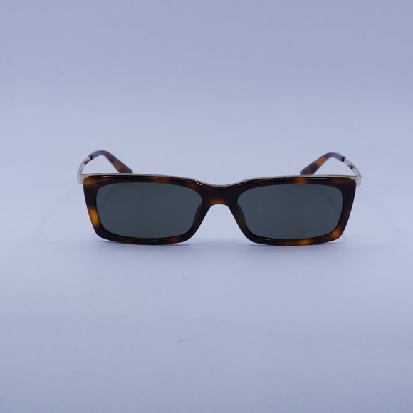 Saint Laurent SL 766 004 Sunglasses Havana/Gold Rectangle Frame, Grey Lenses - Picture 3 of 10